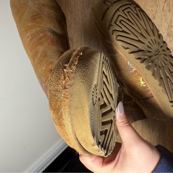 UGG Australia Rainbow Tropical Leaf Brown Boots, Women’s 6 - Picture 10 of 10